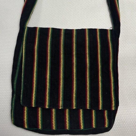 Rasta Striped Square Purse - 1588 - Picture 1 of 2